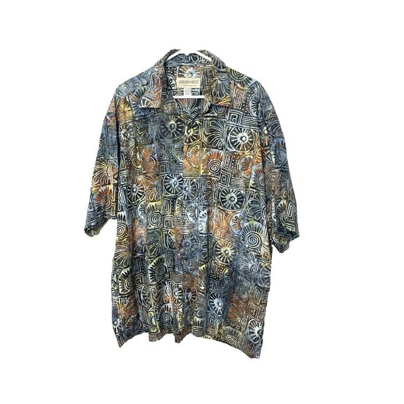 Johari West Shirt Men's 3XL Colorful Short Sleeve Button Up Camp Hawaiian - Picture 1 of 12